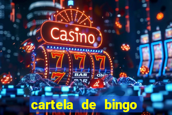 cartela de bingo cha de panela